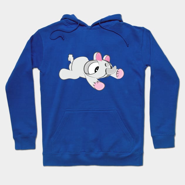 cute baby rhino Hoodie by SherryBeen